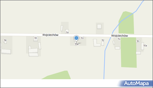 Wojciechów, Wojciechów, 53a, mapa Wojciechów