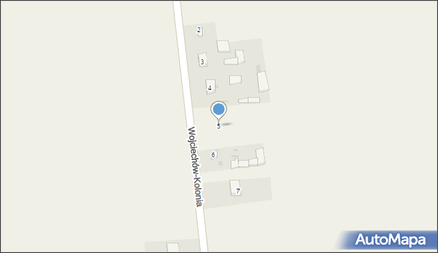 Wojciechów-Kolonia, Wojciechów-Kolonia, 5, mapa Wojciechów-Kolonia