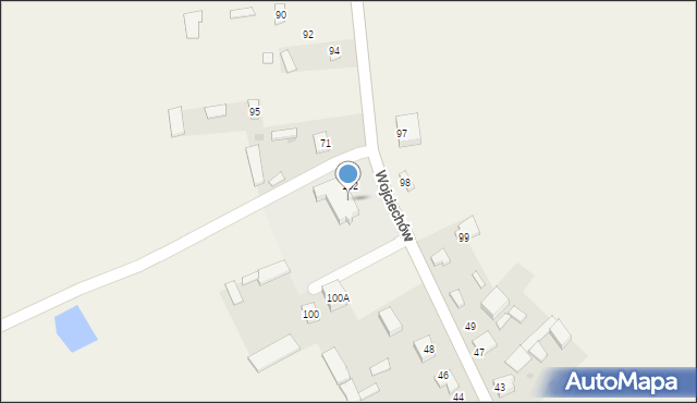 Wojciechów-Kolonia, Wojciechów-Kolonia, 96, mapa Wojciechów-Kolonia