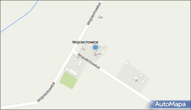 Wojciechowice, Wojciechowice, 20, mapa Wojciechowice