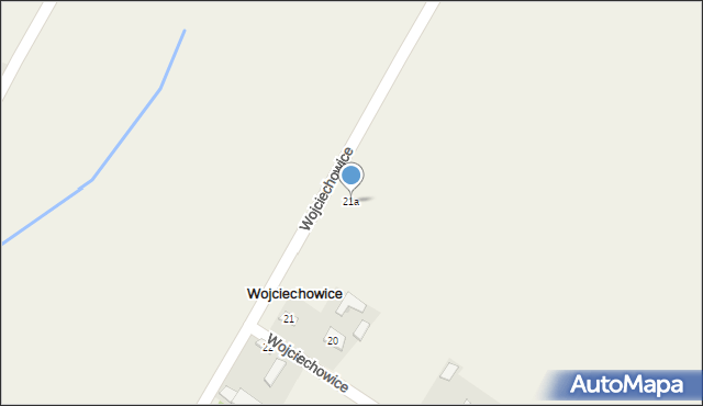 Wojciechowice, Wojciechowice, 21a, mapa Wojciechowice