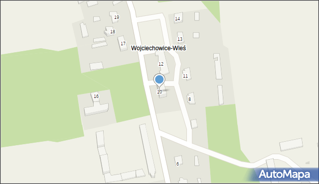 Wojciechowice, Wojciechowice, 10, mapa Wojciechowice