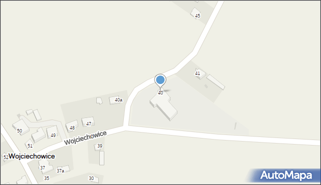 Wojciechowice, Wojciechowice, 40, mapa Wojciechowice