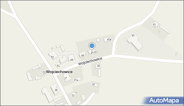 Wojciechowice, Wojciechowice, 47, mapa Wojciechowice