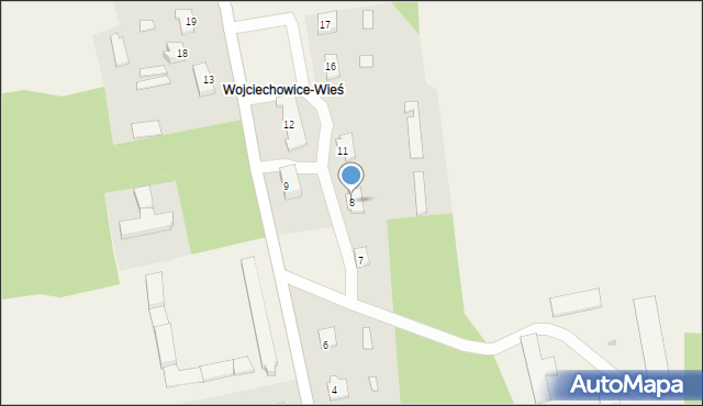 Wojciechowice, Wojciechowice, 8, mapa Wojciechowice