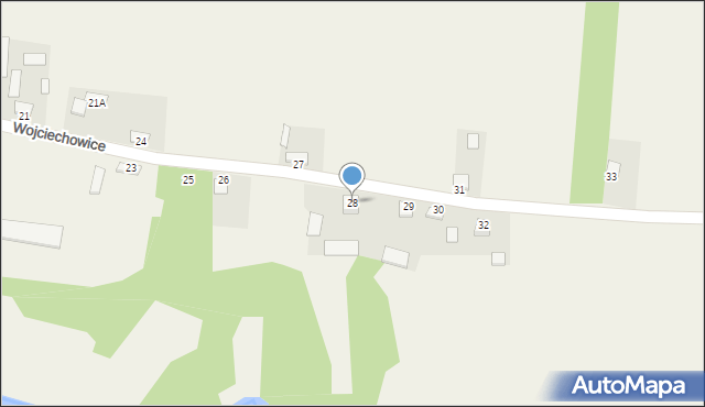 Wojciechowice, Wojciechowice, 28, mapa Wojciechowice