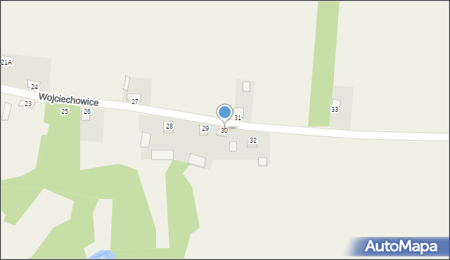 Wojciechowice, Wojciechowice, 30, mapa Wojciechowice
