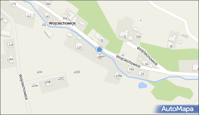Wojciechowice, Wojciechowice, 109, mapa Wojciechowice