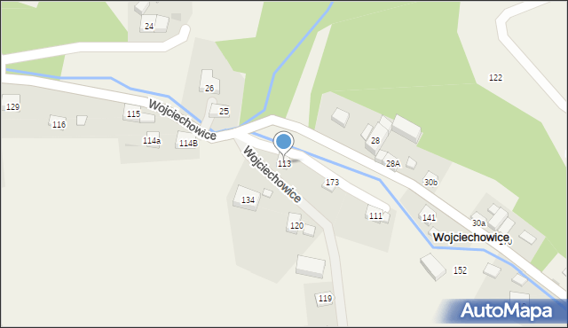 Wojciechowice, Wojciechowice, 113, mapa Wojciechowice