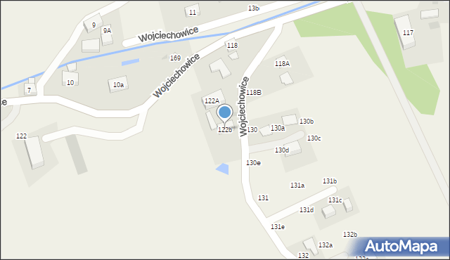 Wojciechowice, Wojciechowice, 122b, mapa Wojciechowice