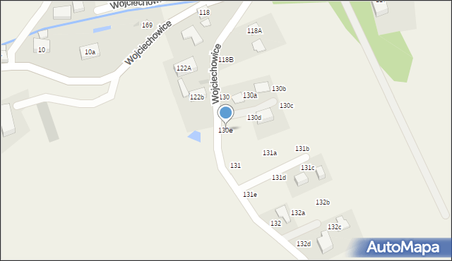 Wojciechowice, Wojciechowice, 130e, mapa Wojciechowice