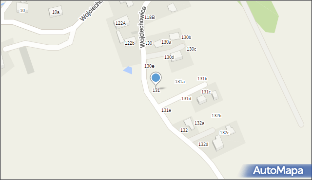 Wojciechowice, Wojciechowice, 131, mapa Wojciechowice