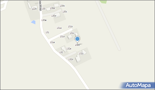 Wojciechowice, Wojciechowice, 132b, mapa Wojciechowice