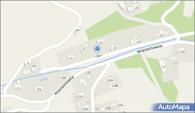 Wojciechowice, Wojciechowice, 13b, mapa Wojciechowice