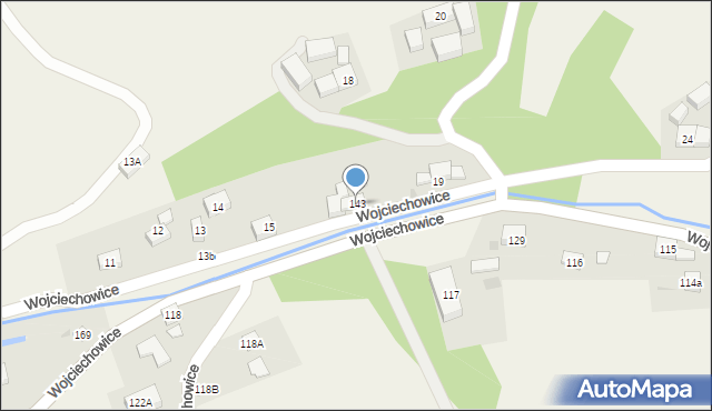 Wojciechowice, Wojciechowice, 143, mapa Wojciechowice