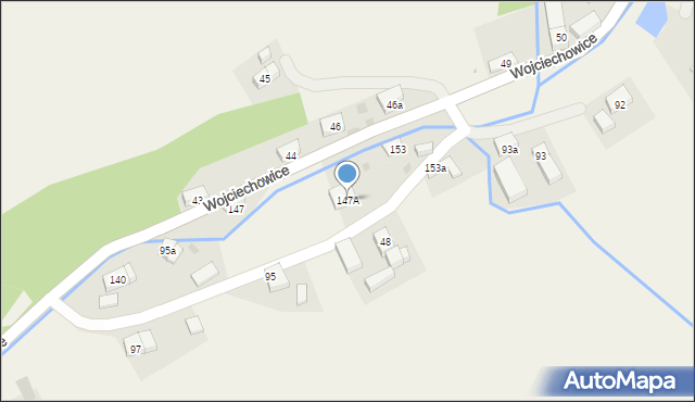 Wojciechowice, Wojciechowice, 147A, mapa Wojciechowice