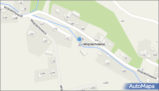 Wojciechowice, Wojciechowice, 152, mapa Wojciechowice