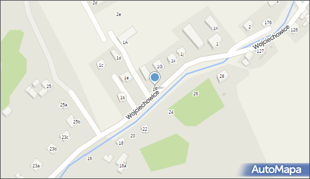 Wojciechowice, Wojciechowice, 1F, mapa Wojciechowice