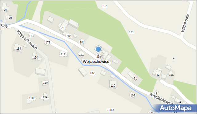 Wojciechowice, Wojciechowice, 30a, mapa Wojciechowice