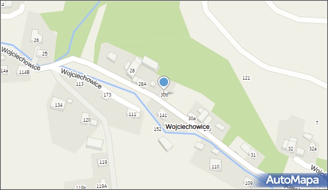 Wojciechowice, Wojciechowice, 30b, mapa Wojciechowice