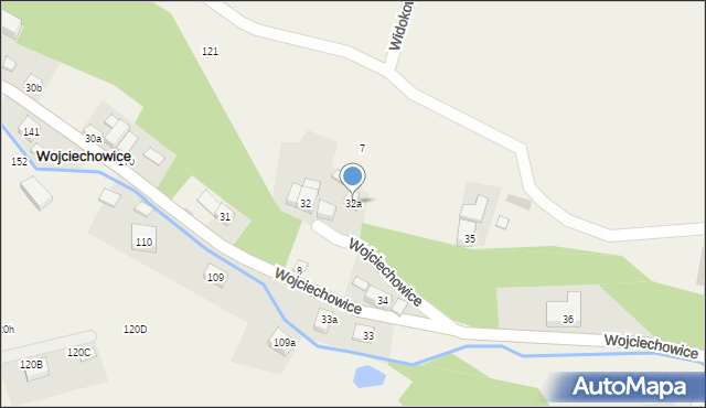 Wojciechowice, Wojciechowice, 32a, mapa Wojciechowice