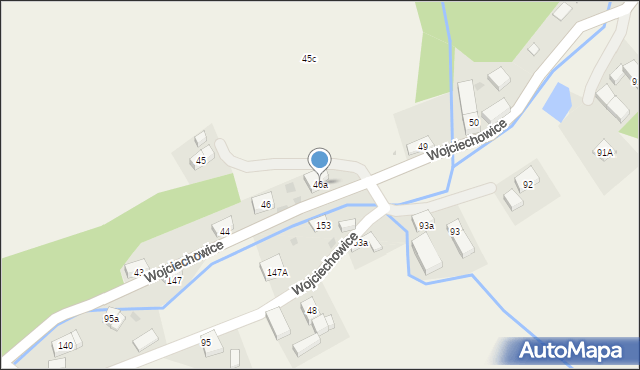 Wojciechowice, Wojciechowice, 46a, mapa Wojciechowice