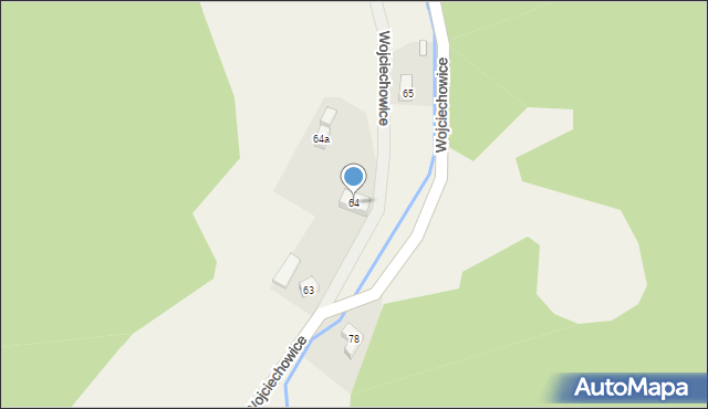 Wojciechowice, Wojciechowice, 64, mapa Wojciechowice