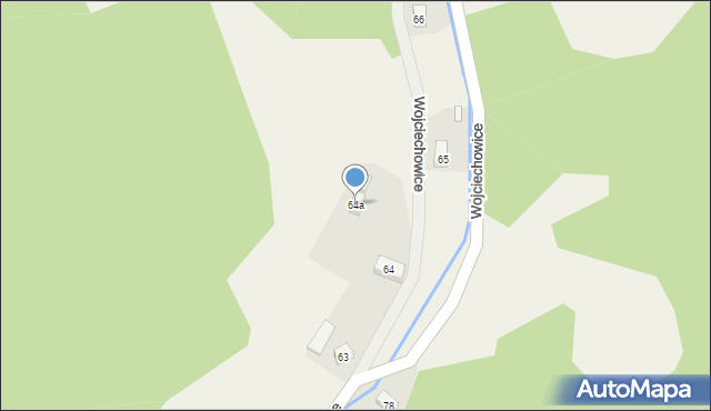 Wojciechowice, Wojciechowice, 64a, mapa Wojciechowice