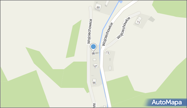 Wojciechowice, Wojciechowice, 68, mapa Wojciechowice