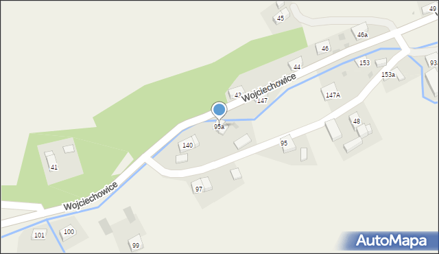 Wojciechowice, Wojciechowice, 95a, mapa Wojciechowice