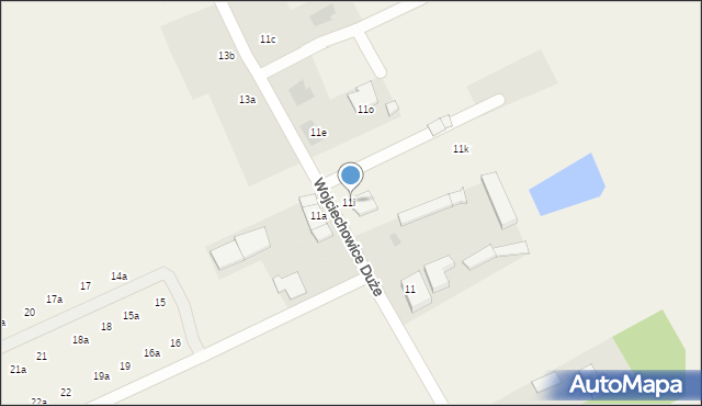 Wojciechowice Duże, Wojciechowice Duże, 11i, mapa Wojciechowice Duże