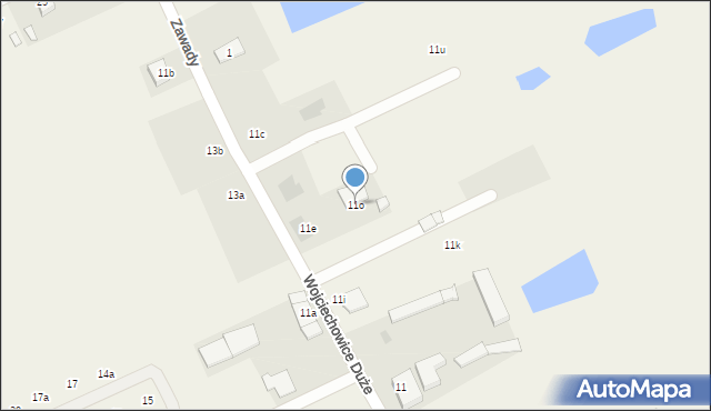 Wojciechowice Duże, Wojciechowice Duże, 11o, mapa Wojciechowice Duże