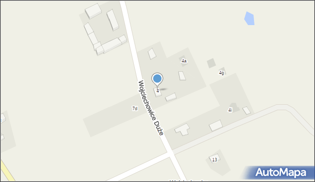 Wojciechowice Duże, Wojciechowice Duże, 4, mapa Wojciechowice Duże