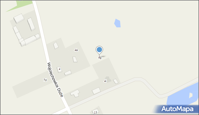 Wojciechowice Duże, Wojciechowice Duże, 4g, mapa Wojciechowice Duże