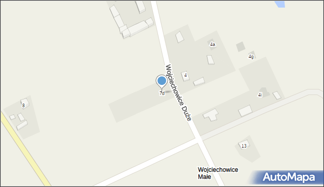 Wojciechowice Duże, Wojciechowice Duże, 7d, mapa Wojciechowice Duże