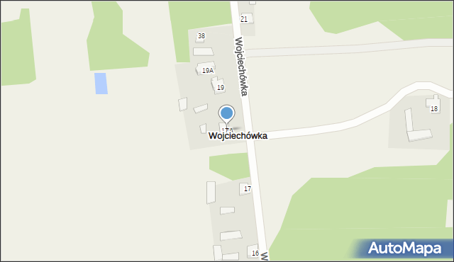 Wojciechówka, Wojciechówka, 17A, mapa Wojciechówka