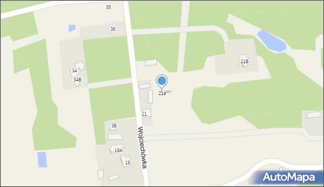 Wojciechówka, Wojciechówka, 21a, mapa Wojciechówka