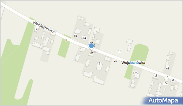 Wojciechówka, Wojciechówka, 8a, mapa Wojciechówka