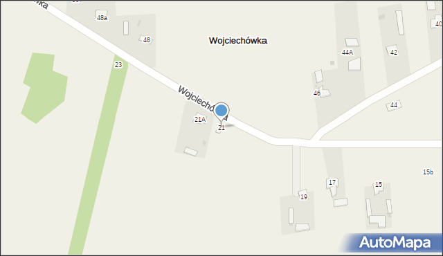Wojciechówka, Wojciechówka, 21, mapa Wojciechówka