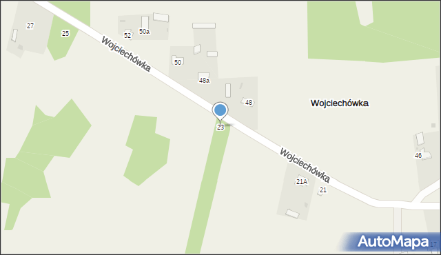 Wojciechówka, Wojciechówka, 23, mapa Wojciechówka