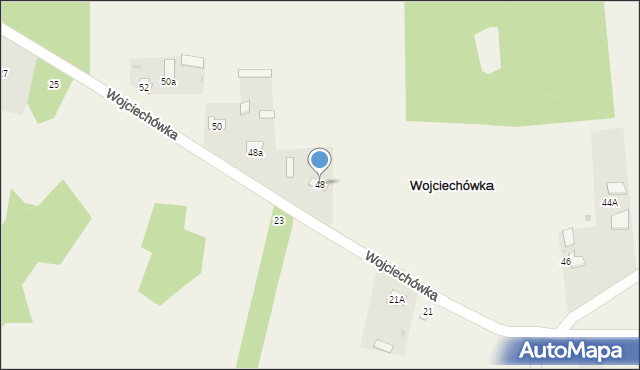 Wojciechówka, Wojciechówka, 48, mapa Wojciechówka