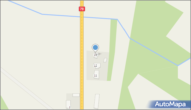 Wojciechówka, Wojciechówka, 13, mapa Wojciechówka