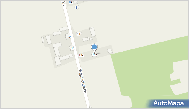 Wojciechówka, Wojciechówka, 10a, mapa Wojciechówka