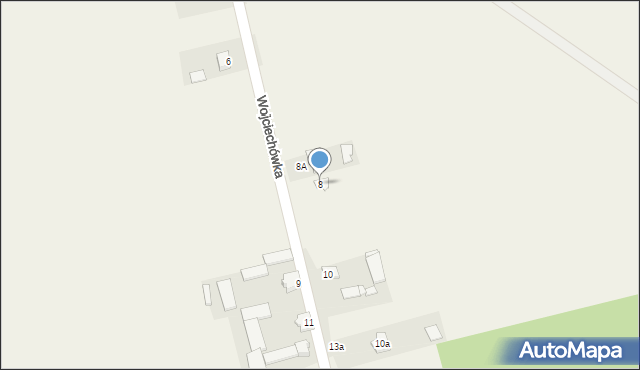 Wojciechówka, Wojciechówka, 8, mapa Wojciechówka