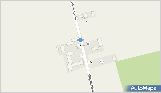 Wojciechówka, Wojciechówka, 9, mapa Wojciechówka