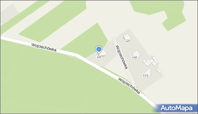 Wojciechówka, Wojciechówka, 11c, mapa Wojciechówka