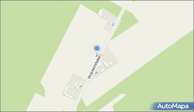 Wojciechówka, Wojciechówka, 20, mapa Wojciechówka