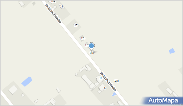 Wojciechówka, Wojciechówka, 17a, mapa Wojciechówka