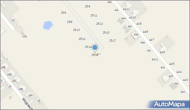 Wojciechówka, Wojciechówka, 25/16, mapa Wojciechówka