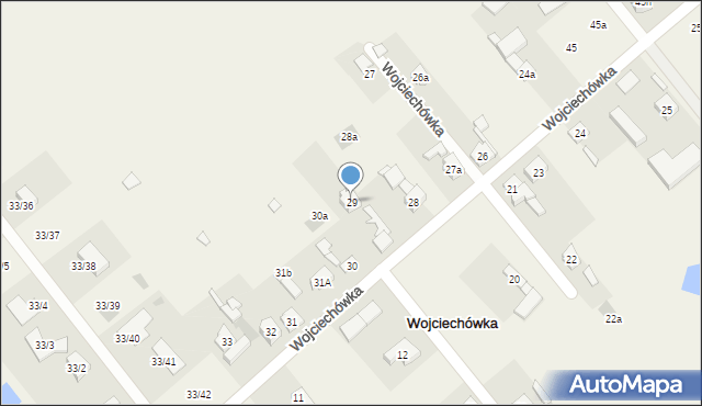 Wojciechówka, Wojciechówka, 29, mapa Wojciechówka